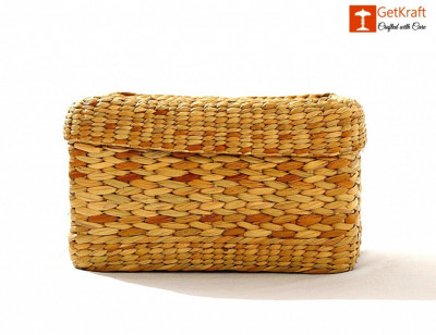Natural Straw Tissue Box(#1104)-gallery-0