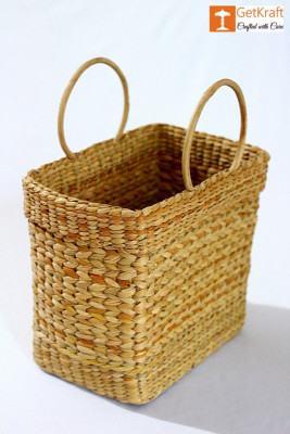 Natural Straw Hand Bag(#1106)-gallery-1