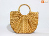 Natural Straw Kauna Hand (U) Bag(#1109)-thumb-0
