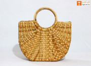Natural Straw Kauna Hand (U) Bag(#1109) - Getkraft.com