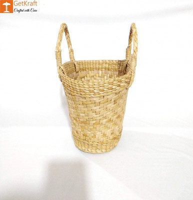 Natural Straw Kauna V Shaped Bag(#1127)-gallery-2