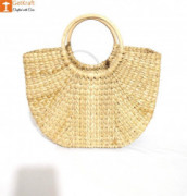 Natural Straw Kauna (U) Hand Bag(#1128) - Getkraft.com