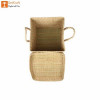 Natural Straw Kauna Grass Laundry Basket with Handle(#1146)-thumb-1