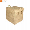 Natural Straw Kauna Grass Laundry Basket with Handle(#1146) - Getkraft.com