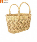 Natural Straw Kauna Grass Tote Bag(#1147) - Getkraft.com