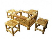 Tea Table Set - Set of 4 stools and table(#117) - Getkraft.com