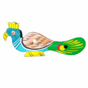 Weavers Direct Traditional Indian Handicraft Wooden Toys for Kids and Great for Christmas TreeHouse DecorationCan be Used in Garments Accessories Elegant Peacock Design (Pack of 2)(#1170) - Getkraft.com