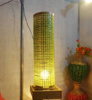 Bamboo Net Coloured Lamp(#118)-gallery-1