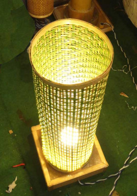 Bamboo Net Coloured Lamp(#118)-gallery-2
