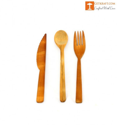 Bamboo Cutlery Set(#1234)-gallery-0