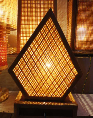 Pentagonal Net Lamp(#124)-gallery-1