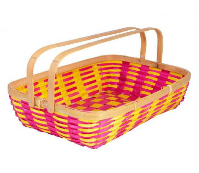 Bamboo Tray Color (With Handle)(#1260)-gallery-0