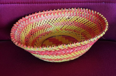Bamboo Designer Basket Color Oval(#1272)-gallery-0