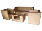 Cane Sofa Setting with Modish Designs 3 1 1(#139) - Getkraft.com