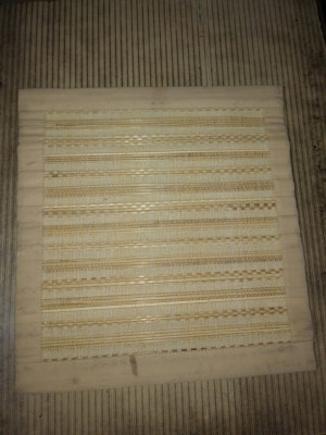 Handwoven Plain Natural Bamboo Floor Mat(#1417)-gallery-1