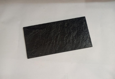 Unique Handicrafts Black Slate Handmade Platter 12x6 Inch 10-12 mm Thickness Shape -Rectangle (Black)(#1629)-gallery-5