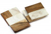 Unique Handicrafts Half Marble Coasters for Home Kitchen Office Desk Table Decor Set of 4 (4)(#1641)-thumb-3
