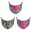 3 Layer Printed Protective Face Mask - Pack of 3 (Pink-Grey Brown-Purple) - Getkraft.com