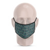 3 Layer Printed Protective Face Mask - Pack of 3 (Green-Vintage Car-Grey Brown)(#1709)-thumb-2