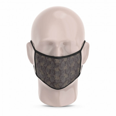 3 Layer Printed Protective Face Mask - Pack of 3 (Peacock-Elephant-Red)(#1711)-gallery-2