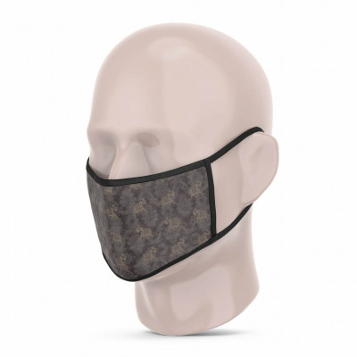 3 Layer Printed Protective Face Mask - Pack of 3 (Peacock-Elephant-Red)(#1711)-gallery-3