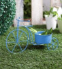 Red Black Blue Metal Cycle Plant Pot- Plant Container- Flower Pot(#1735)-thumb-1