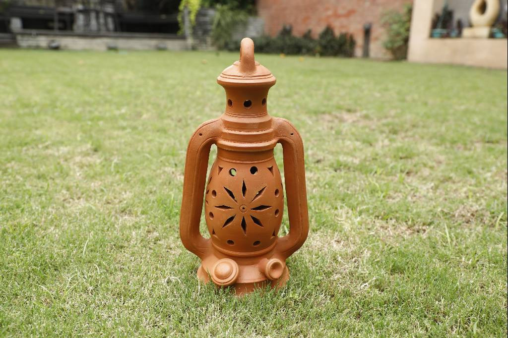 Lantern (1840),terracotta,pottery,lantern,rivaayat,home decor,pr