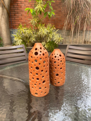 Perforated Candle Light Holder(#1844)-gallery-1