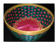 Bamboo round Tray multi color Set of 100(#1894) - Getkraft.com