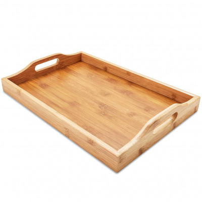 Wooden rectangular Tray SI3(#1932)-gallery-0