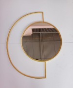 Wall Decor Iron Crafts - Half Round Mirror(#2354) - Getkraft.com