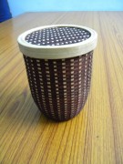 Bamboo Capsule Container - Brown(#2378) - Getkraft.com