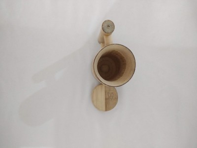 Bamboo Container with lid(#2403)-gallery-2