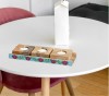Marvy melodies Mango Wood T-Light Candle holder (3 Nos) with Stand(#2642)-thumb-2