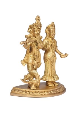 Brass Radha Krishna(#2646)-gallery-1