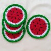 Crochet Coaster(#2700)-thumb-1