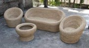 cane sofa set(#2795) - Getkraft.com