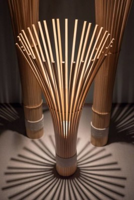 Bamboo stand lamp(#2867)-gallery-0