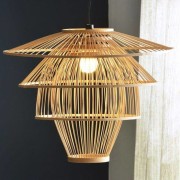 Four tier hanging bamboo lamp(#2870) - Getkraft.com