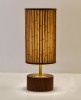 Modern cylindrical shaped bamboo table lamp(#2885)-thumb-1