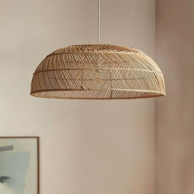Rattan wicker hanging lampshade(#2891)-gallery-0