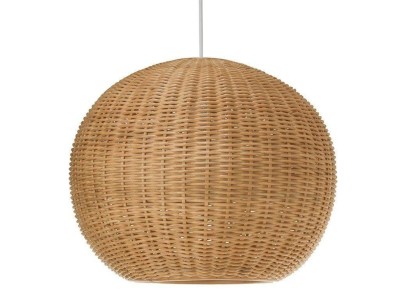 Rattan circular wicker hanging lampshade(#2898)-gallery-0