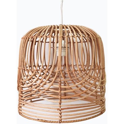 Rattan cylindrical shaped hanging lampshade(#2935)-gallery-0