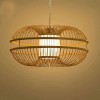 Modern bamboo wicker hanging pendant lampshade(#2943) - Getkraft.com