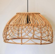 Semi-circular rattan wicker hanging lampshade(#2971) - Getkraft.com