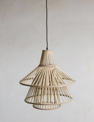 Bamboo three tier wicker hanging lampshade(#3020)-gallery-0