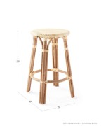 Attractive cane rattan modern stool(#3066) - Getkraft.com