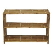 Natural bamboo modern shoe rack(#3069) - Getkraft.com