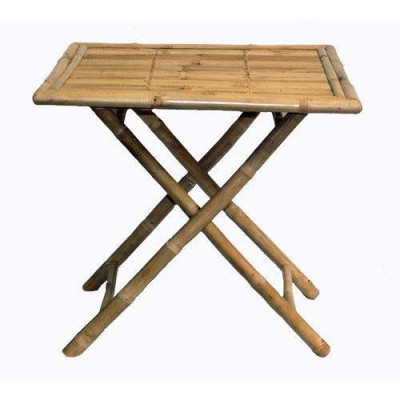 Antique natural bamboo serving table(#3075)-gallery-0