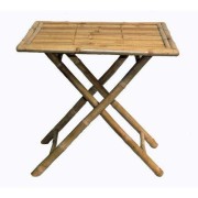 Antique natural bamboo serving table(#3075) - Getkraft.com